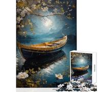 1000 Pieces Jigsaw Puzzles for Adults Moonlit Passage Relaxing Games Home Art Decor DIY Toys Artists Collection, Fine Art (52X38cm)