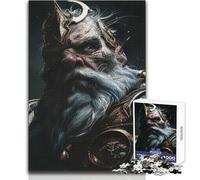 1000 Pieces Jigsaw Puzzles for Adults Moradin God of Dwarf Enjoy Gentle Leisure Relaxation Stable Fit Accurate Cutting Toy Size 38x52cm