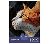 1000 Pieces Jigsaw Puzzles for Adults Mosaic Cat Portrait Jigsaw Puzzle Family Game Wall Art Unique Gifts for Birthday And Christmas 38x26cm/1000pcs