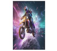 1000 Pieces Jigsaw Puzzles for Adults Motocross Puzzle Teenagers Game Stress Reliever Difficult Challenge （78×53cm）