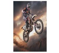 1000 Pieces Jigsaw Puzzles for Adults Motocross Puzzle Teenagers Game Stress Reliever Difficult Challenge （78×53cm）