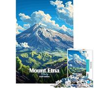 1000 Pieces Jigsaw Puzzles for Adults Mount Etna, Italy Adult Jigsaw Puzzle Relax Games Analysis And Logic Difficult And Challenge (Size 50x75cm)