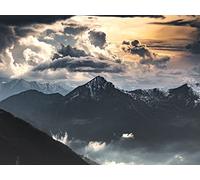 1000 Pieces Jigsaw Puzzles for Adults - Mountains clouds fog 75x50cm
