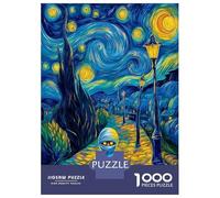 1000 Pieces Jigsaw Puzzles for Adults Mummy in Starry Night Jigsaw for Adults Brain Teaser Game Presents for Women Birthday And Unique Gifts 70x50cm/1000pcs