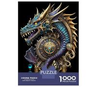 1000 Pieces Jigsaw Puzzles for Adults Mystical Golden Dragon Jigsaws for Adults Brain Teaser Game Stress Reliever Birthday And Unique Gifts 52x38cm/1000pcs