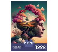 1000 Pieces Jigsaw Puzzles for Adults Nature's Harmony A Dreamy Landscape Within Jigsaws for Adults Anti-Stress Toys Hand Speed Race Parent-child Interaction 70x50cm/1000pcs