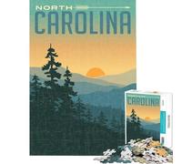 1000 Pieces Jigsaw Puzzles for Adults North Carolina Sunset Challenging Game Toys Educational Game Wall Decoration Great Gifts And Toys (size 50x75cm)