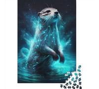 1000 Pieces Jigsaw Puzzles for Adults Otter Neon7 Puzzle Sets for Family Wooden Puzzles Brain Challenge Puzzle 1000pcs (75x50cm)