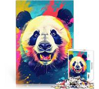 1000 Pieces Jigsaw Puzzles for Adults Panda Bear Portrait Denksportaufgabe für Wunschliste mit dem Weihnachtsmann52x38cm