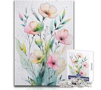 1000 Pieces Jigsaw Puzzles for Adults Pastel Petal Harmony Cozy And Calming Leisure Fun Seamless Fit High Precision Toy Size 50x75cm