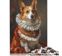 1000 Pieces Jigsaw Puzzles for Adults Pembroke Welsh Corgis Dog Puzzle Sets for Family Paper Puzzles Brain Challenge Puzzle 38x26cm/1000pcs