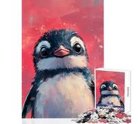 1000 Pieces Jigsaw Puzzles for Adults Penguin Portrait Family Games Stress Reliever Toy Wall Decor Artists Collection, Fine Art (50x75cm)
