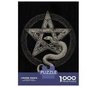 1000 Pieces Jigsaw Puzzles for Adults Pentagram Snake Jigsaw Puzzle Family Game Wall Art Unique Gifts for Birthday And Christmas 52x38cm/1000pcs