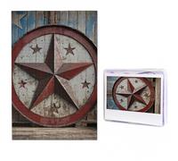 1000 Pieces Jigsaw Puzzles for Adults Personalized Wooden Puzzle American Wastern Texas Star Puzzles from Photos Picture Puzzle for Family Wedding Christmas Birthday Gifts