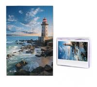 1000 Pieces Jigsaw Puzzles for Adults Personalized Wooden Puzzle Beach Lighthouse Puzzles from Photos Picture Puzzle for Family Wedding Christmas Birthday Gifts