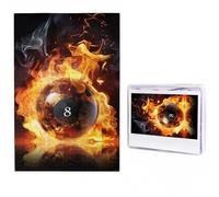 1000 Pieces Jigsaw Puzzles for Adults Personalized Wooden Puzzle Billiard ball on fire Puzzles from Photos Picture Puzzle for Family Wedding Christmas Birthday Gifts