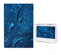 1000 Pieces Jigsaw Puzzles for Adults Personalized Wooden Puzzle Blue Musical Notes Puzzles from Photos Picture Puzzle for Family Wedding Christmas Birthday Gifts