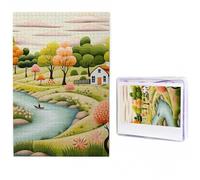 1000 Pieces Jigsaw Puzzles for Adults Personalized Wooden Puzzle Country lifestyle Puzzles from Photos Picture Puzzle for Family Wedding Christmas Birthday Gifts