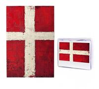 1000 Pieces Jigsaw Puzzles for Adults Personalized Wooden Puzzle Denmark Danish Flag Puzzles from Photos Picture Puzzle for Family Wedding Christmas Birthday Gifts