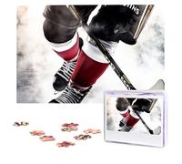 1000 Pieces Jigsaw Puzzles for Adults Personalized Wooden Puzzle Ice Hockey Pattern Puzzles from Photos Picture Puzzle for Family Wedding Christmas Birthday Gifts