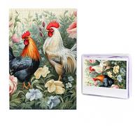 1000 Pieces Jigsaw Puzzles for Adults Personalized Wooden Puzzle Rooster Puzzles from Photos Picture Puzzle for Family Wedding Christmas Birthday Gifts