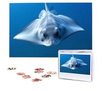 1000 Pieces Jigsaw Puzzles for Adults Personalized Wooden Puzzle Sea Animals Stingrays Puzzles from Photos Picture Puzzle for Family Wedding Christmas Birthday Gifts
