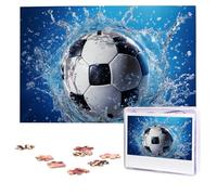 1000 Pieces Jigsaw Puzzles for Adults Personalized Wooden Puzzle Soccer Ball Water Puzzles from Photos Picture Puzzle for Family Wedding Christmas Birthday Gifts