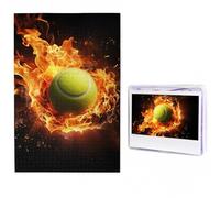 1000 Pieces Jigsaw Puzzles for Adults Personalized Wooden Puzzle Tennis on fire Puzzles from Photos Picture Puzzle for Family Wedding Christmas Birthday Gifts