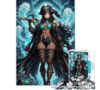 1000 Pieces Jigsaw Puzzles for Adults Pirate Captain with Ghosts Jigsaw for Adults Hands-on Game Analysis And Logic Difficult And Challenge (Size 38x26cm)