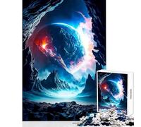 1000 Pieces Jigsaw Puzzles for Adults Planet Inside Anti-Stress Toys Great Gift Relax Games Improving Love between Couples Size 38x26cm