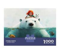 1000 Pieces Jigsaw Puzzles for Adults Polar Bear Kids Wall Art Print Adult Jigsaw Puzzle Toy Wall Decor Analysis And Logic for Is Ideal As A Gift 38x26cm/1000pcs