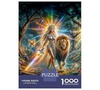 1000 Pieces Jigsaw Puzzles for Adults Rainbow Light Warrior Adult Jigsaw Brain Teaser Game Birthday Present Birthday And Unique Gifts 38x26cm/1000pcs