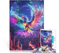 1000 Pieces Jigsaw Puzzles for Adults Rainbow Phoenix Rising Schwierig Schwer Heimdekoration Spielzeug38x26cm