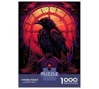 1000 Pieces Jigsaw Puzzles for Adults Raven at The End of Time Jigsaw for Adults Relax Games Perfect Decoration Unique Gifts for Birthday And Christmas 38x26cm/1000pcs