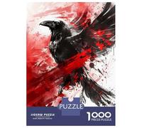 1000 Pieces Jigsaw Puzzles for Adults Raven Viking Adult Jigsaw Brain Teaser Game Birthday Present Birthday And Unique Gifts 52x38cm/1000pcs