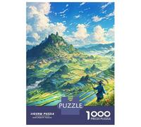 1000 Pieces Jigsaw Puzzles for Adults Rice Fields Adult Jigsaw Brain Teaser Game Birthday Present Birthday And Unique Gifts 52x38cm/1000pcs
