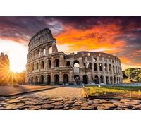 1000 Pieces Jigsaw Puzzles For Adults Rome Italy The Colosseum Coliseum At Sunrise Perfect Interlocking Clear Printing 38x26cm