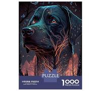 1000 Pieces Jigsaw Puzzles for Adults Rottweiler Dog Jigsaw for Adults Relax Games Perfect Decoration Unique Gifts for Birthday And Christmas 52x38cm/1000pcs
