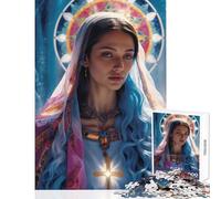 1000 Pieces Jigsaw Puzzles for Adults Sacred Serenity Toy Wall Decor Gifts Ideas Relax Games Improving Love between Couples Size 50x75cm