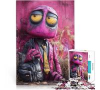1000 Pieces Jigsaw Puzzles for Adults Sad Robot Sculpture Herausforderndes Spiel Lernspiel für Geburtstag, Weihnachten52x38cm