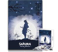 1000 Pieces Jigsaw Puzzles for Adults Samurai Warrior Art Enjoy Gentle Leisure Relaxation Stable Fit Accurate Cutting Toy Size 50x75cm