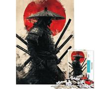 1000 Pieces Jigsaw Puzzles for Adults Samurai's Shadow Educational Game Toy Intellectual Game Gifts Birthday Staycation Kill Time (size 75x50cm)