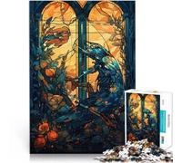 1000 Pieces Jigsaw Puzzles for Adults Scorpions Stained Glass Entspannungsspiele einzigartiges Herausforderungsspiel38x26cm