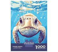 1000 Pieces Jigsaw Puzzles for Adults Sea Turtle Underwater Portrait Jigsaw for Adults Brain Teaser Game Presents for Women Birthday And Unique Gifts 70x50cm/1000pcs