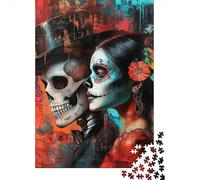 1000 Pieces Jigsaw Puzzles for Adults Skeleton_lovers Puzzle Sets for Family Paper Puzzles Brain Challenge Puzzle 1000pcs (38x26cm)