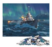1000 Pieces Jigsaw Puzzles for Adults Soviet Destroyers Square Jigsaw Puzzles, for Adults And Teenager, Wooden Puzzles Home Art Decor 1000pcs (75x50cm)