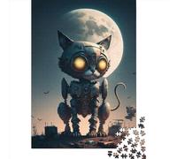 1000 Pieces Jigsaw Puzzles for Adults Space Mechanical Cat Puzzle Sets for Family Wooden Puzzles Brain Challenge Puzzle 1000pcs (75x50cm)