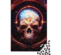 1000 Pieces Jigsaw Puzzles for Adults Space Skull Puzzle Sets for Family Paper Puzzles Brain Challenge Puzzle 1000pcs (38x26cm)