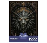 1000 Pieces Jigsaw Puzzles for Adults Spiked Lion Head - Royal Gothic Beast Jigsaws for Adults DIY Toys Presents for Women Difficult And Challenge 70x50cm/1000pcs