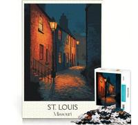 1000 Pieces Jigsaw Puzzles for Adults St. Louis Missouri, Fun Games, Parent-child Interaction, Challenging Game Gifts 38x26cm